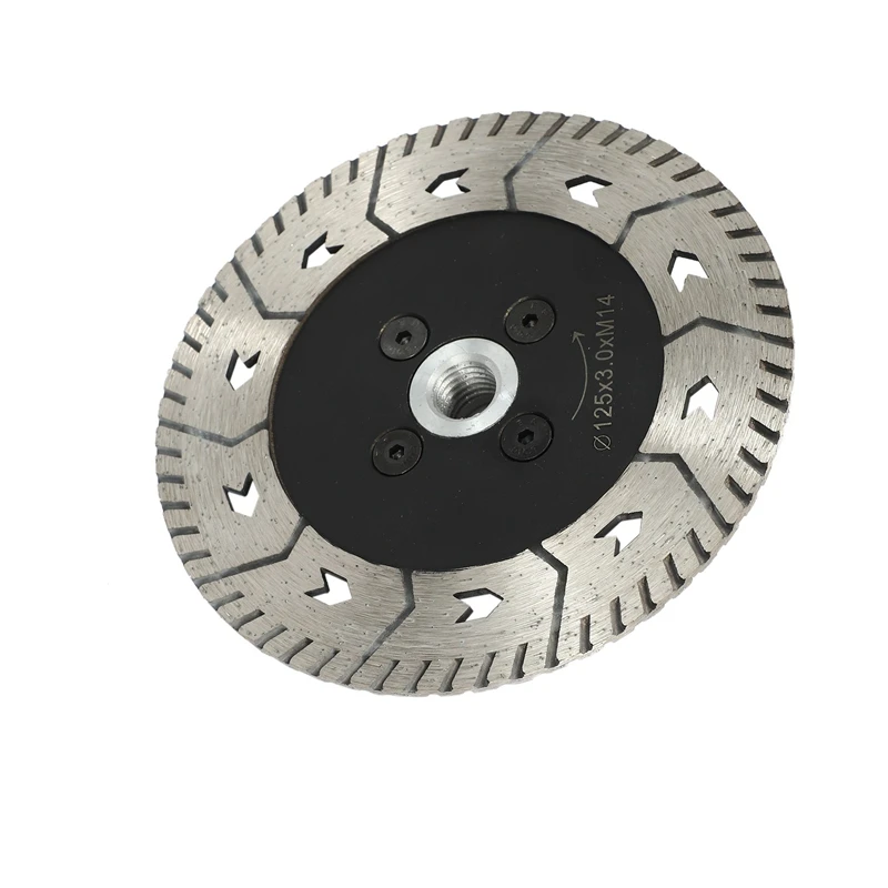 

NEW-4 Pcs 125 X 2.8Mm M14 Double-Sided Diamond Saw Blade Grinding Slice Sharp Type With Flange