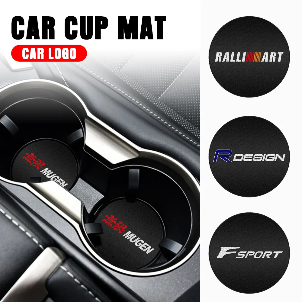 

Car Emblem Coasters Non-slip Cup Mat Car Interior Accessories For Skoda VRS VII Octavia Rapid Fabia Superb Kodiaq Scala Karoq
