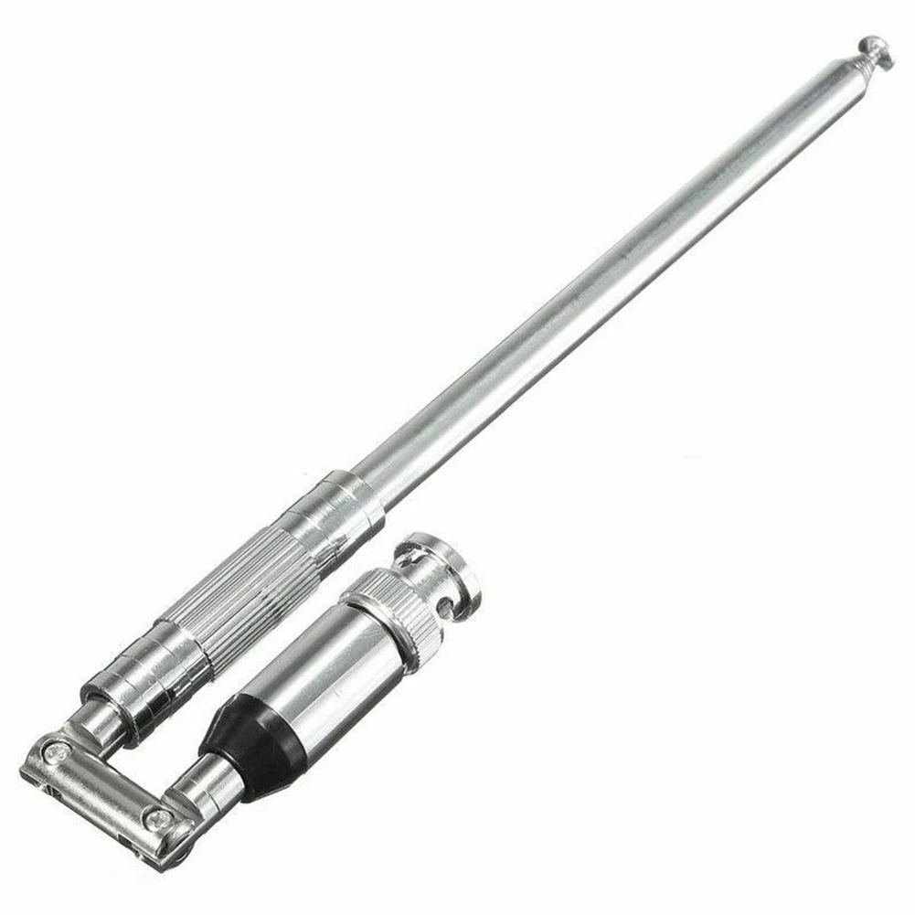 

118-136MHZ Foldable BNC Interface Radio Receiver Manual Airband High Gains Telescopic Intercom Antenna Stainless Steel Home