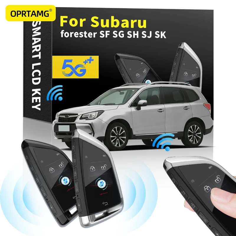 

OPRTAMG For Subaru forester SF SG SH SJ SK Modified Smart LCD Key Keyless Entry Remote Car Key with Screen Display Screen Smart