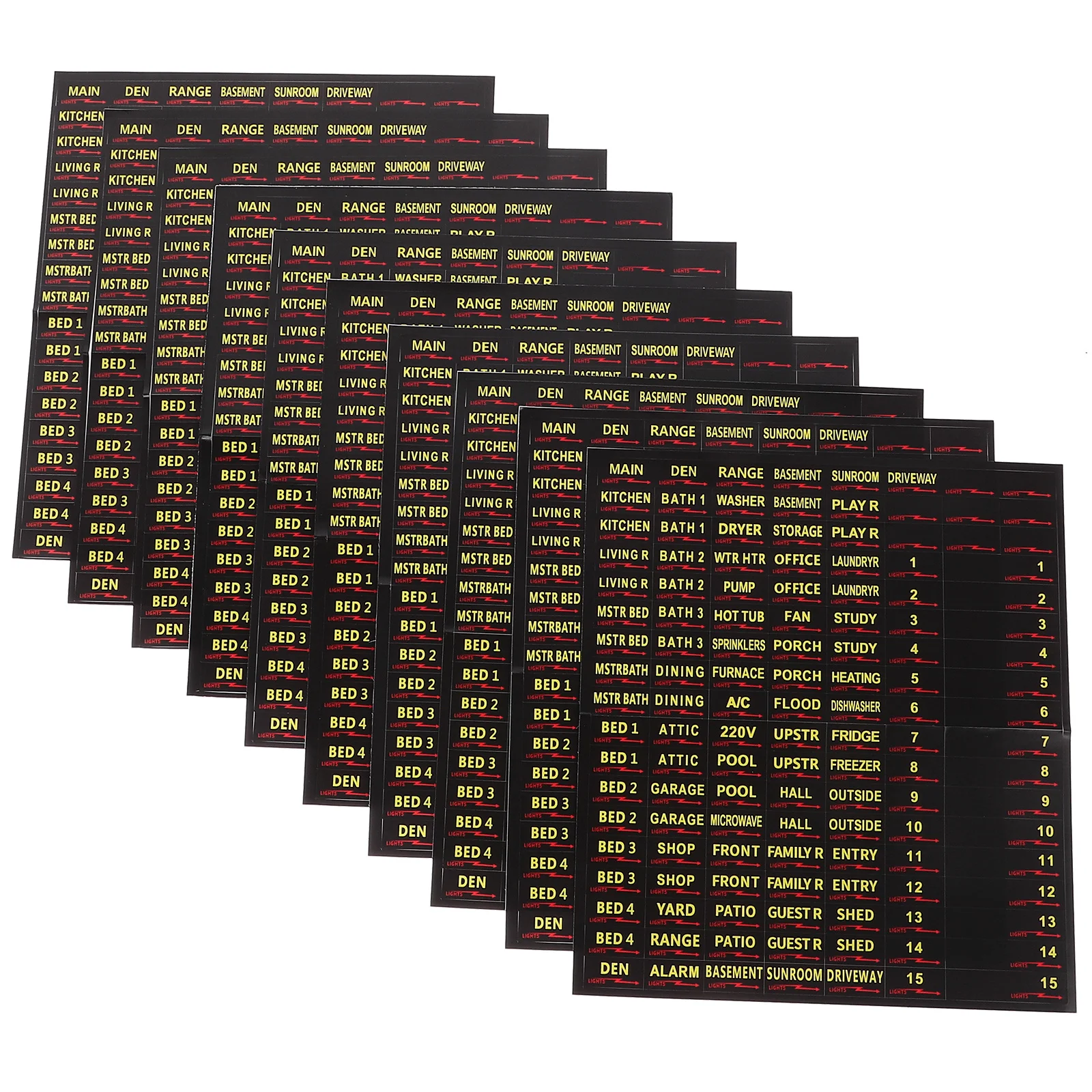 Этикетка для электрической коробки этикетки на панели выключателя наклейки дома