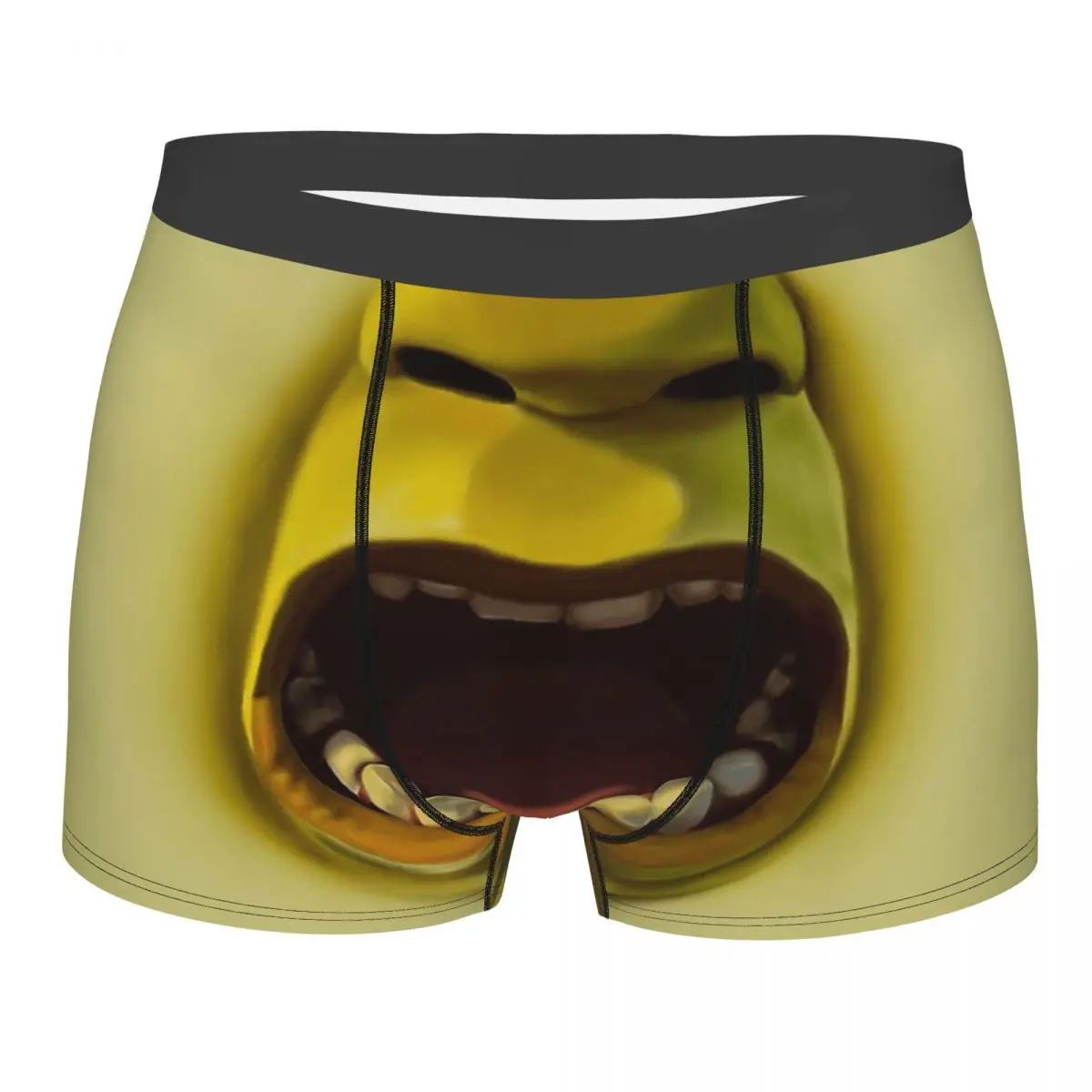 

What Are You Doing In My Swamp Mouth Men Boxer Briefs Underpants Shrek Green Schreck Comedy Film Highly Breathable Gifts