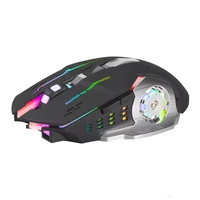 new rechargeable wireless color led backlit gaming mouse mute gaming bluetooth dual mode wireless gamer mouse for laptop pc