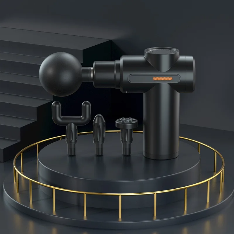 

Мини электрический массажный пистолет с ЖК-дисплеем, портативный перкуссионный Массажер для фасции, глубокие ткани, для мышц тела, для обле...