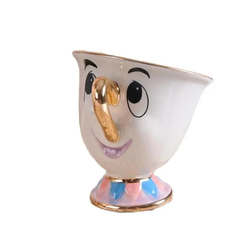 

New Cartoon Beauty Beast Teapot Mug Mrs Potts Chip Tea Pot Coffee Cup One Set Lovely Mug Christmas Gift Fast Post Dropshipping