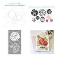 dahlias new metal cutting dies stamps stencil for 2022 scrapbook diary decoration embossing template diy greeting card handmade