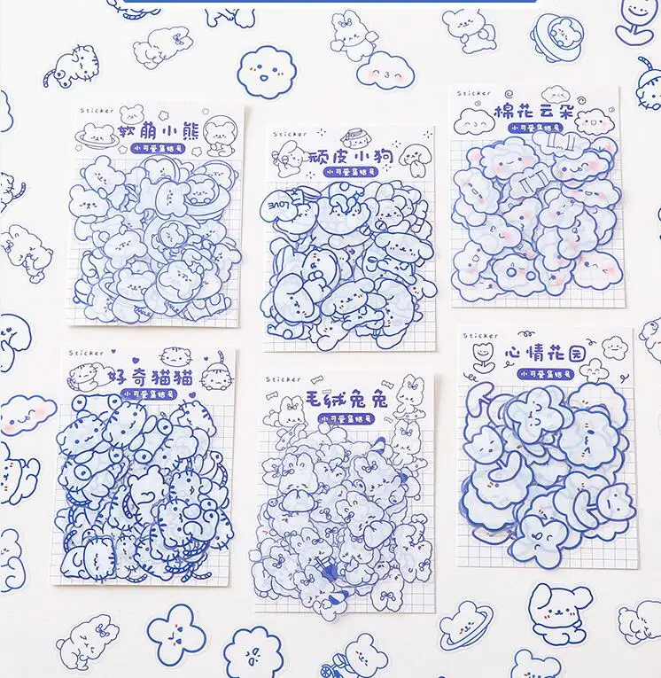 

30 упаковок/партия, наклейки в виде кролика, медведя, животных