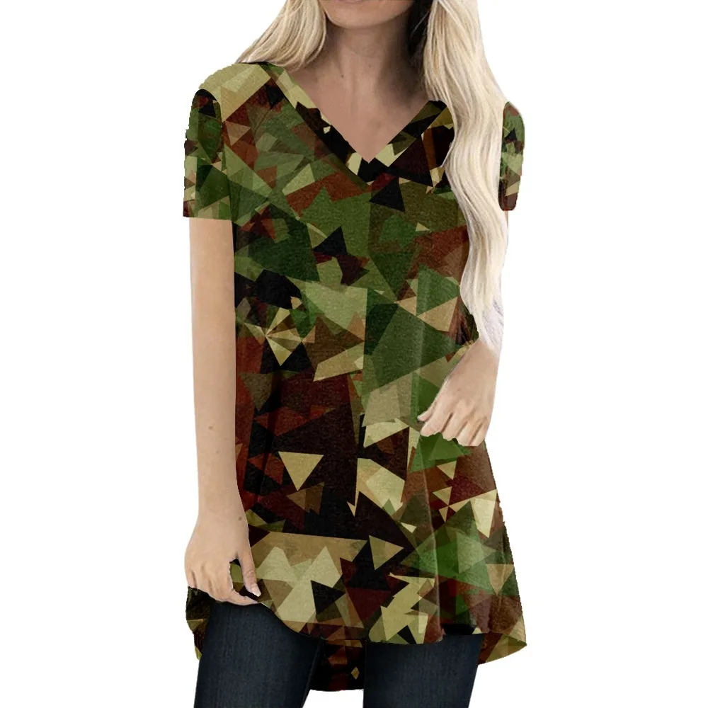 

camouflage print long sleeved loose elegant fashion autumn 2022