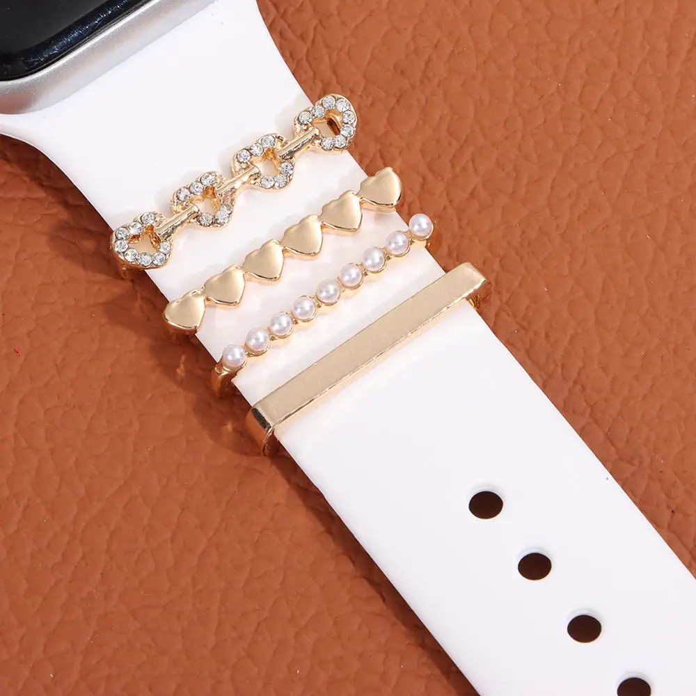Браслет для Apple Watch Алмазное украшение влюбленных металлические подвески