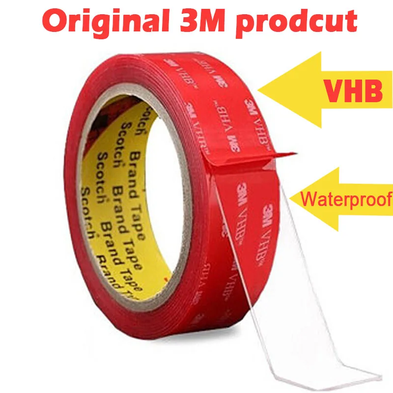 

Transparent 3M VHB Double Sided Tape Easy Peel Heavy Duty Mounting Waterproof 1mm Thickness for Car Home Office Decoration