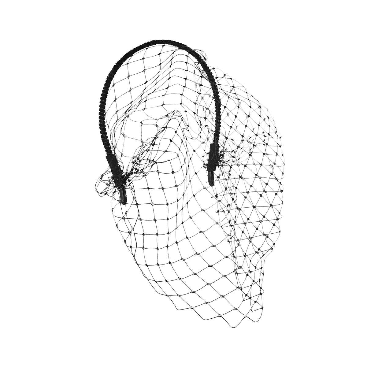 

Girl Headdress Woman Hair Hoop Accesorios Para Black Wedding Veil Mesh Headband