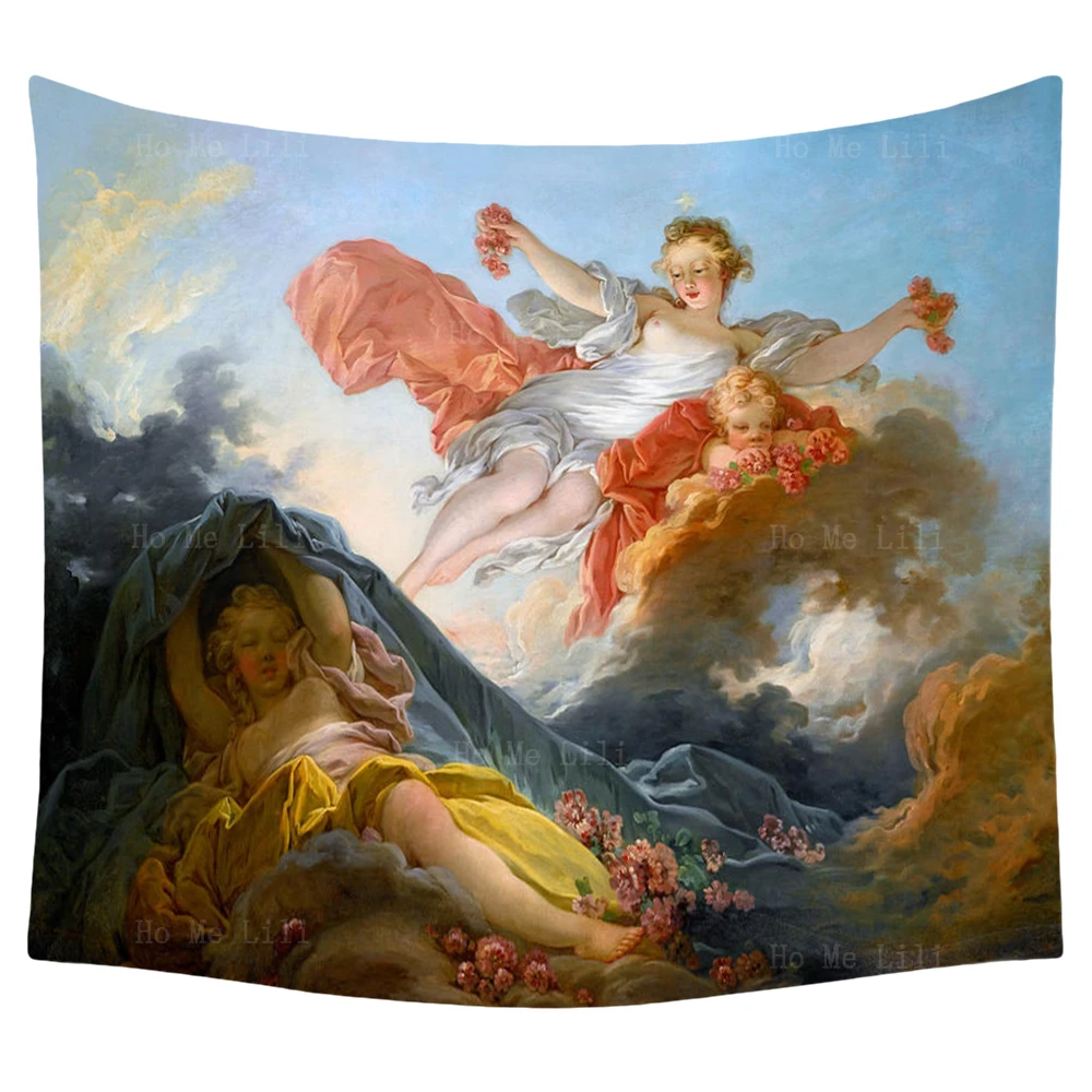 

Greek Mythology Galatea The Win Of Bacchus Aurora Goddess Renaissance Classicism Tapestry By Ho Me Lili For Livingroom Decor