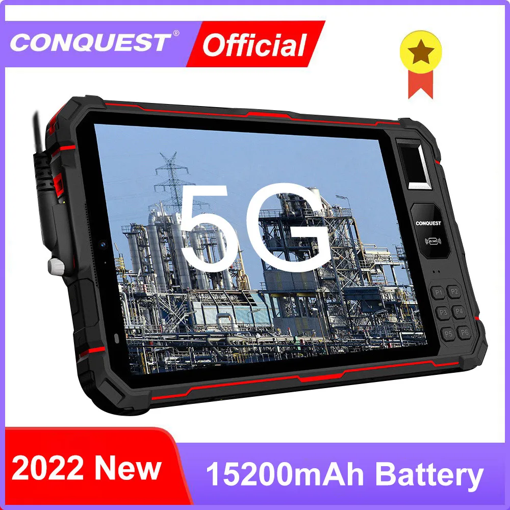 Global 5G Network CONQUEST S22 15200mAh Rugged Tablet Phone 8