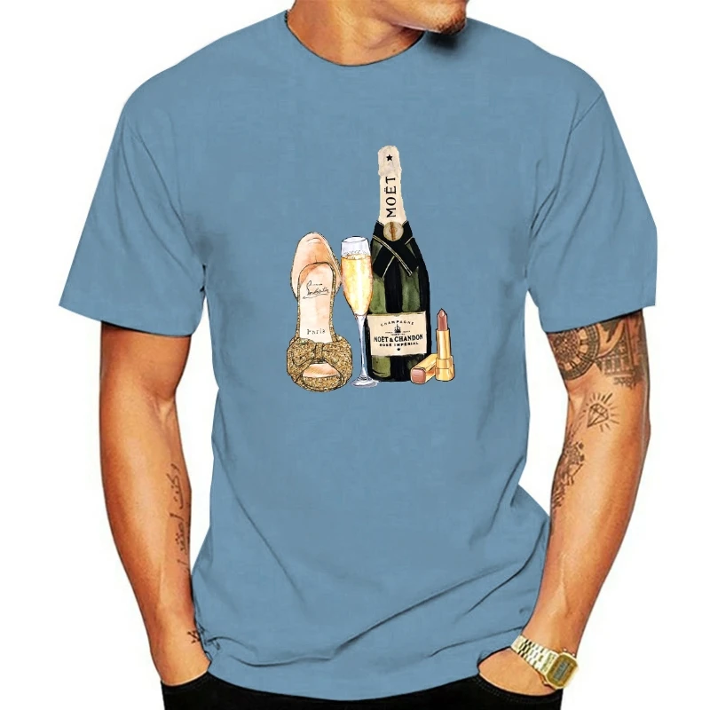 

2021 Fashion Summer Tshirt Women's Street Style Women's T-shirt Wine Cup Pattern T-shirt Ladies Short Sleeve Over Size 3XL Shirt