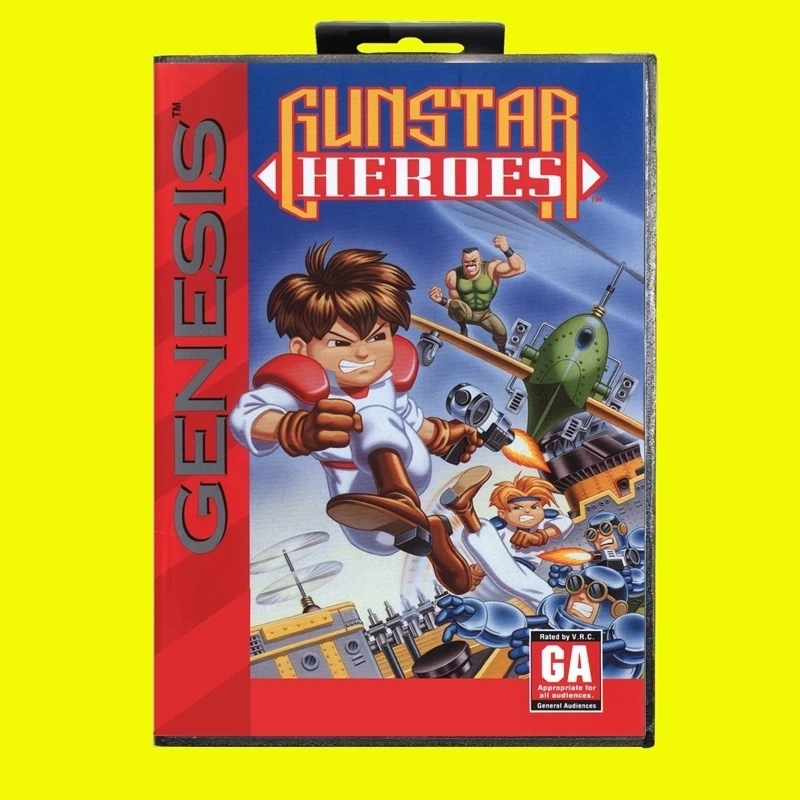 Игровая карта Gunstar Heroes MD, 16-битный чехол из США для картриджа игровой консоли Sega Megadrive Genesis (art.: 3920ca727d60b) - 3920ca727d60b