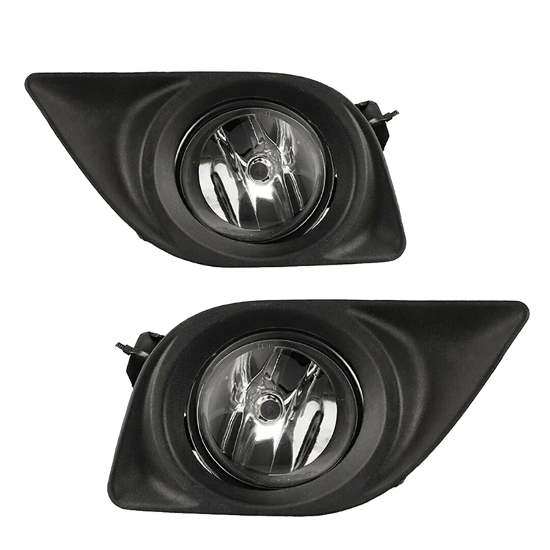 

Pair Fog Lamps Driving Light Clear Lens Bumper Lamps Kit with Wire Switch Relay for Nissan Versa Sedan 2012-2014
