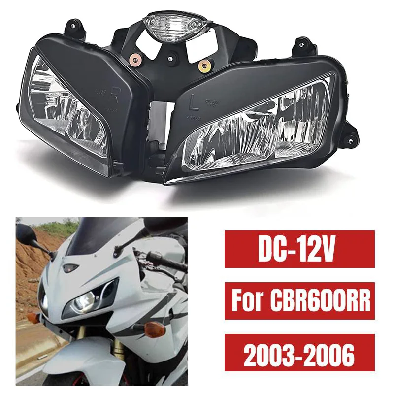 

Motorcycle Headlight For Honda CBR600RR F5 2003 2004 2005 2006 CBR 600RR 600 RR 03-06 Headlamp Lighting Lamp Assembly Parts