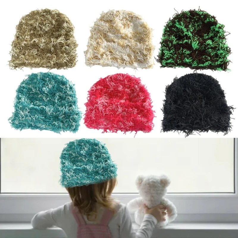 

Fringed Trimmed Pullover Hat Cosy and Fashion-forward Knitted Hat with Fringe Border Birthday Gift for Adults Children