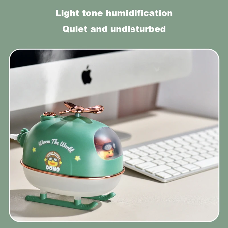 

Cartoon Shape Cute Air Purification Cold Mist Diffuser Ultrasonic Desktop With Night Light Portable Large Capacity