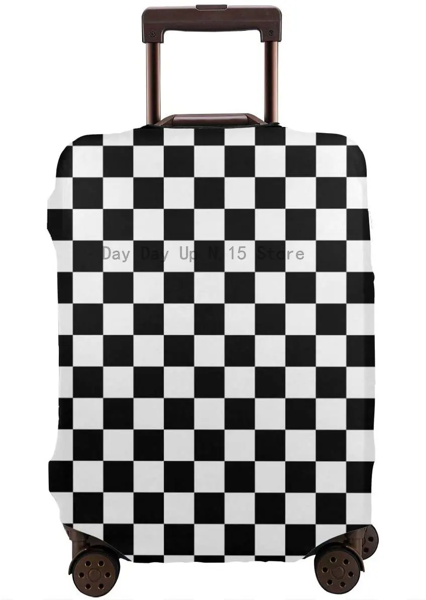 

Checkerboard Travel Luggage Cover Suitcase Protector Washable Zipper Baggage Cover