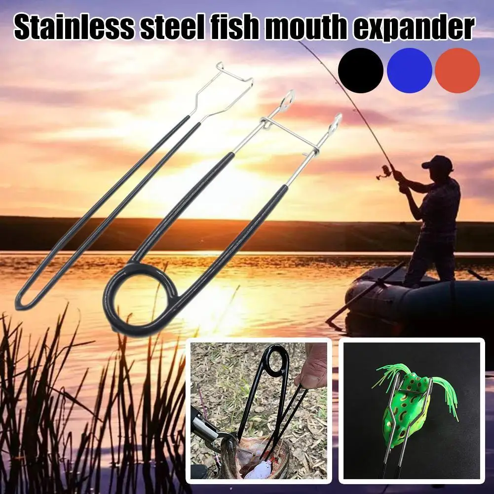 

Steel Fish Mouth Spreader Piler Opener Lip Device Tackle Tackle Gripper Unhooking Accessories Tools Gripper Fish W3D4