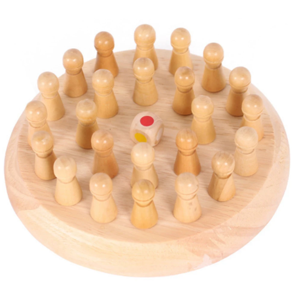 

Kids Wooden Memory Match Stick Chess Game Fun Block Board Game Educational Color Cognitive Ability Toy For Children