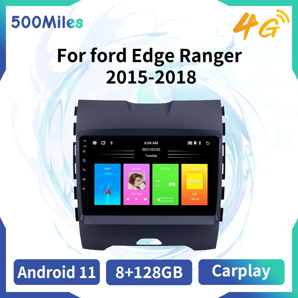

Автомагнитола 2 DIN на Android для Ford Edge Ranger 2015-2018, автоаудио, Wi-Fi, GPS-навигация, SWC, автомобильный мультимедийный плеер, головное устройство