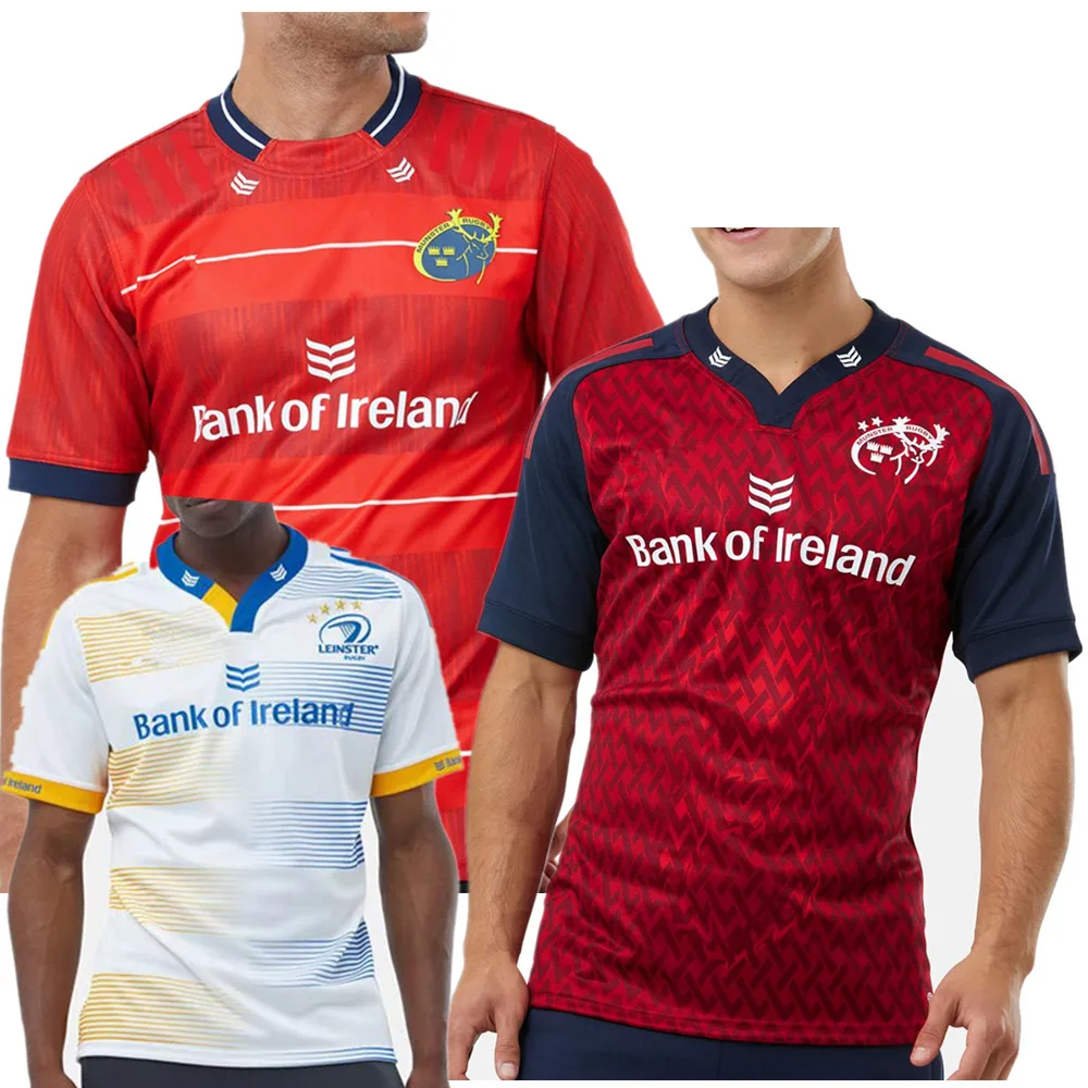 

New style 2023 LEINSTER MUNSTER RUGBY JERSEY home away t-shirt 2022 Ireland rugby shirt big size 4xl 5xl