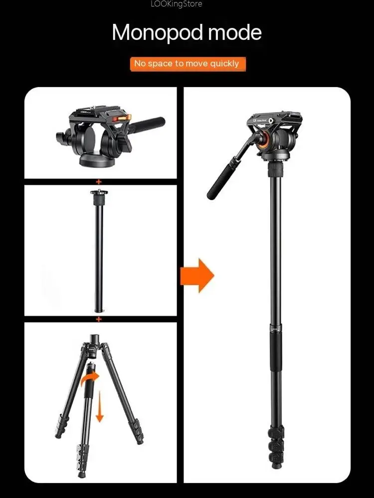 Штатив Coman KX3939plus с камерой Q6 штатив гидравлической головкой для цифровой