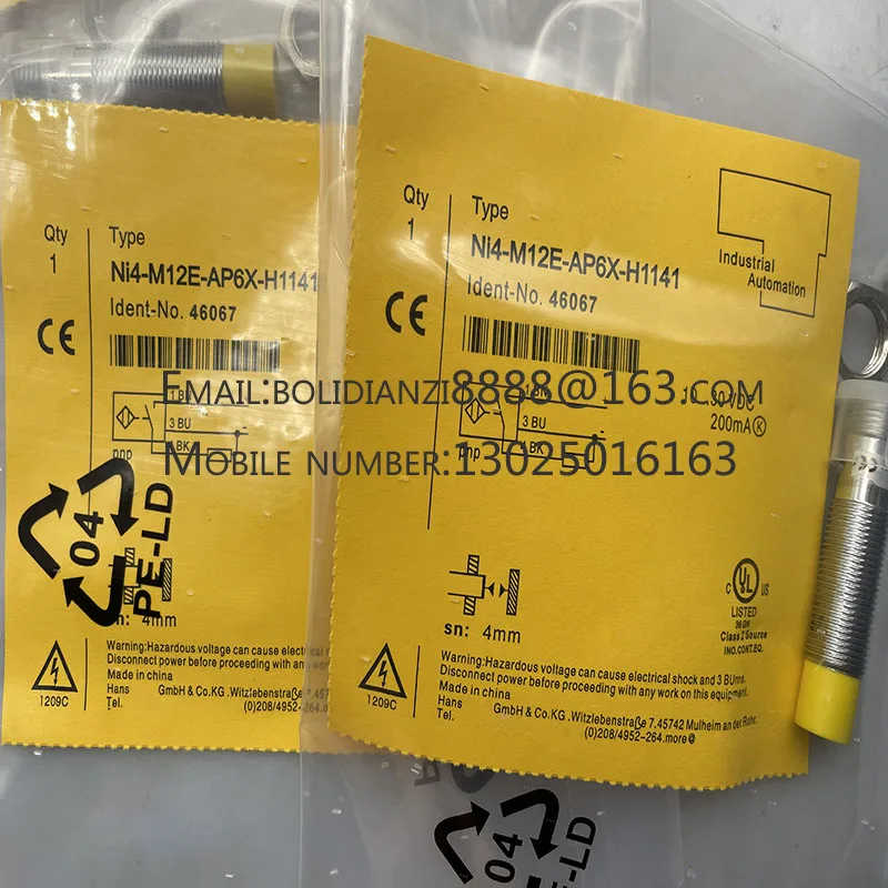 Точечный датчик NI4-M12-AP6X-H1141-H1141 Бесконтактный переключатель