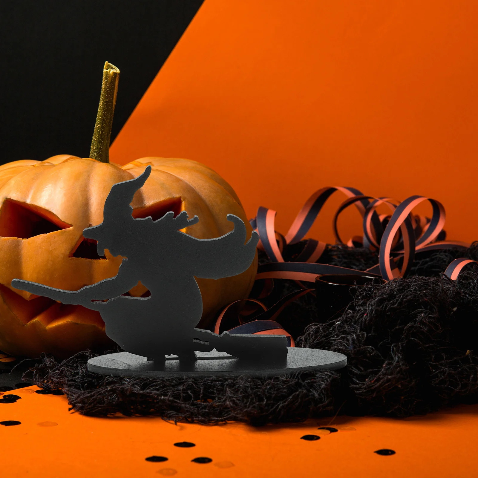 

Minimalist Witch Figurine Tabletop Crafts Halloween Party Table Centerpiece
