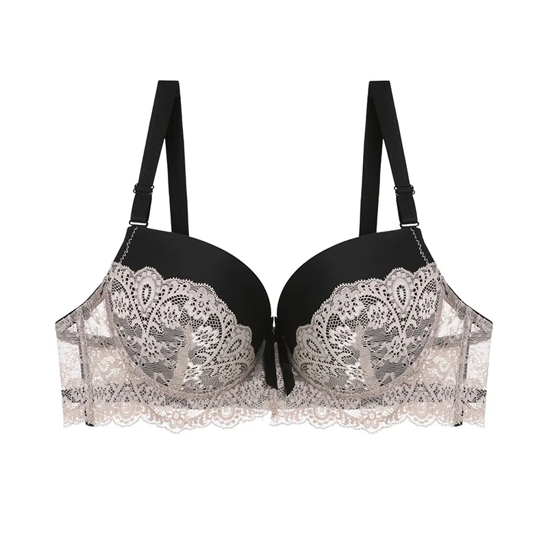 

Французский кружевной сексуальный бюстгальтер с тонкой чашкой пуш-ап, женский бюстгальтер