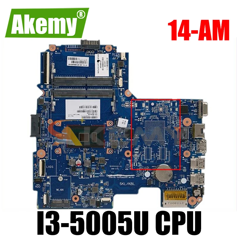 

Материнская плата для ноутбука HP серии 14-AM 858034-501 858034-001 858034-601 I3-5005U CPU 6050A2823101-MB-A02 100% протестирована