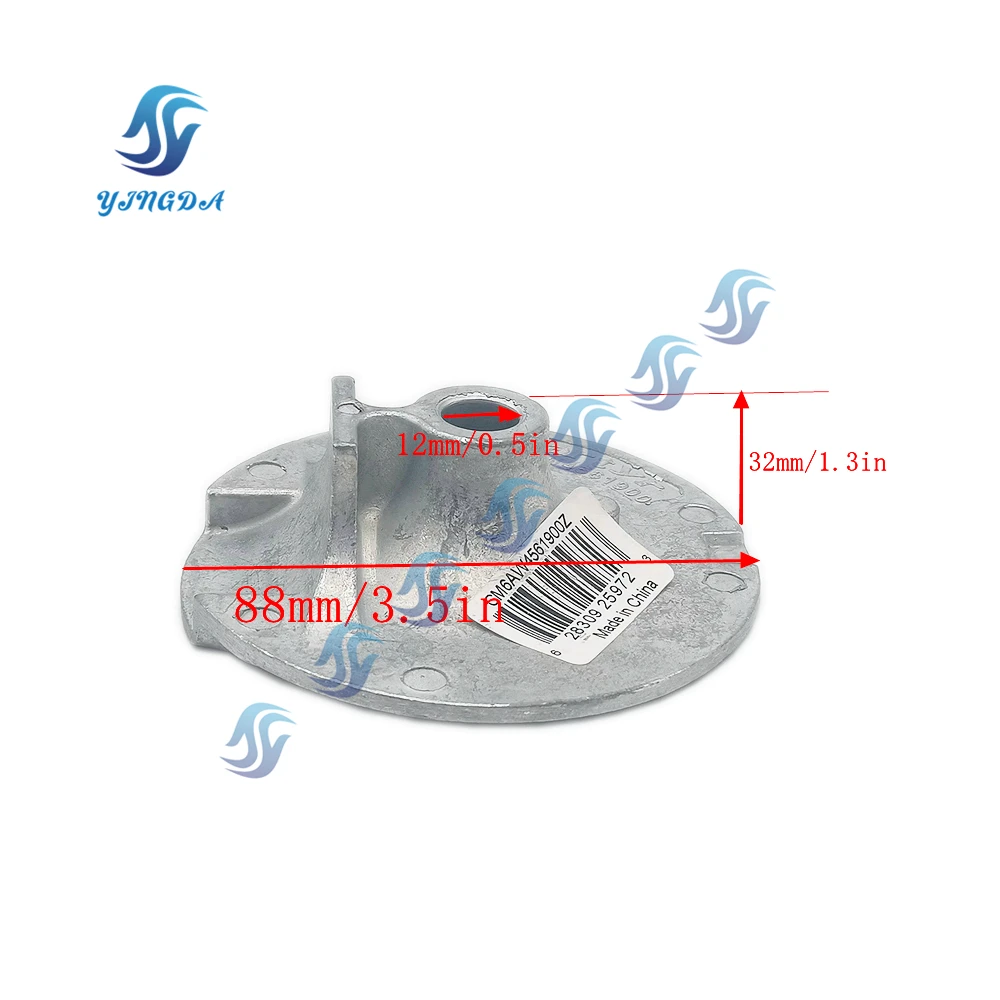 6AW-45619-00 Алюминий или цинковый анод для подвесного мотора Yamaha Marine F200-350
