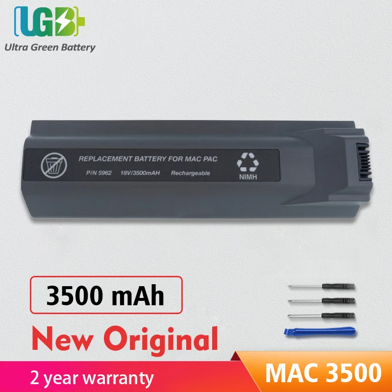 

UGB New Original MAC 3500 Battery For GE/Marquette Mac 5000 5500 900770-001 PAC MED3500 MED0118 AS30200 OM0033 6905-R MQMC5000