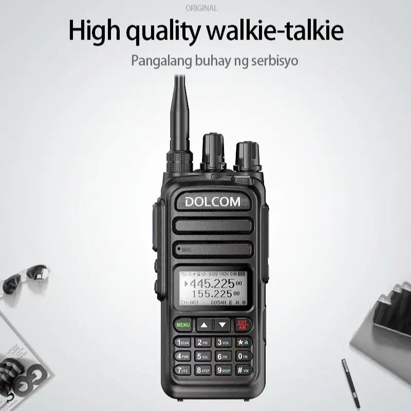 DOLCOM-370S 128CH Full Band Wireless Copy Frequency Walkie Talkie Air Band Support Type-C Amateur NOAA Weather Two Way Radio enlarge