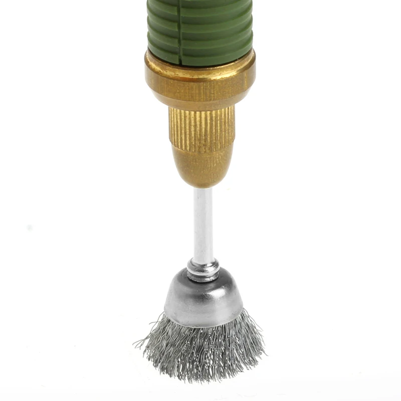 

3Pcs Steel Wire Wheel Brush for Head Abrasive Deburring Drilling Tools Bowl-shap