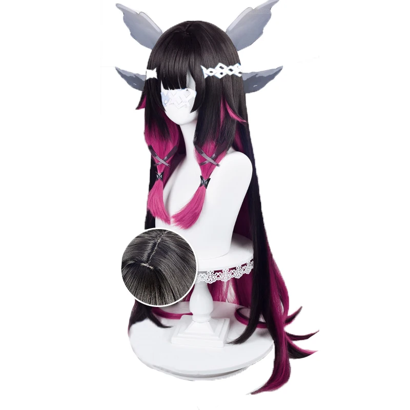 

Colombina Cosplay Wig Genshin Impact Girl Colombina Fatui Snezhnaya Long Mixed Color Hairpiece Woman Role Play Wigs