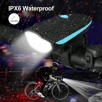 cycling flashlight bicycle light front usb rechargeable lamp 120db bike horn mtb headlight bicycle lantern led bike accessories