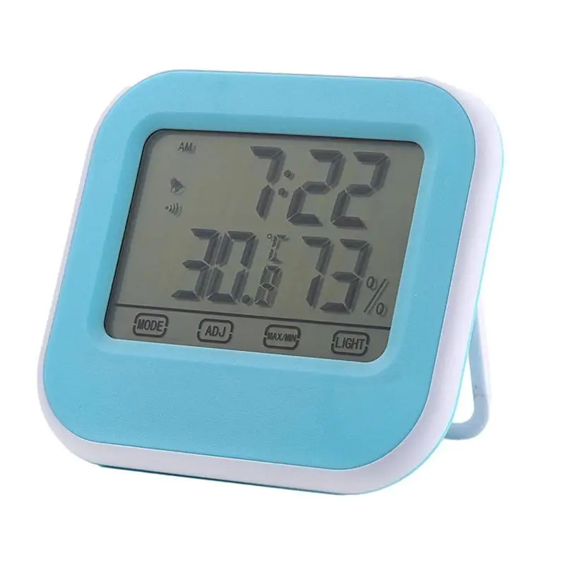 

Измеритель влажности с цифровым сенсорным экраном, термометр и гигрометр, комнатный термометр с монитором температуры и влажности для поме...