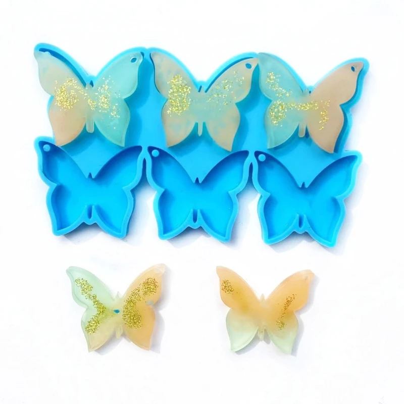 

Animal Necklace Keychain Silicone Mould DIY Crafts Casting Tools Butterfly Jewelry Pendant Epoxy Resin Mold
