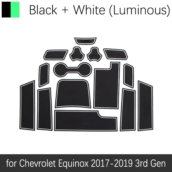 

Противоскользящий резиновый коврик для ворот для Chevrolet Equinox 3 2017 2018 2019 MK3 3-го поколения Holden, аксессуары, наклейки, Стайлинг автомобиля