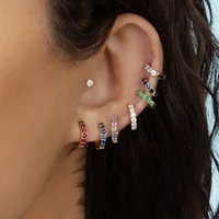 kharisma new fashion women alloy rhinestones hoop earrings female girls simple bright shine earrings girlfriend jewelry gift
