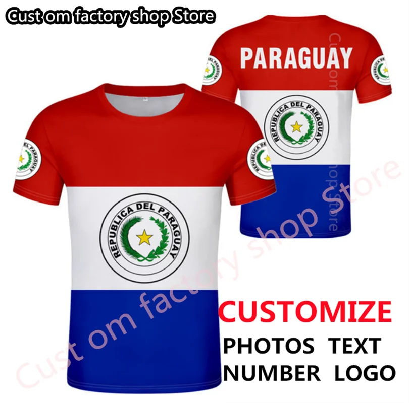 

PARAGUAY t shirt diy free custom name number pry t-shirt nation flag py paraguayan spanish republic college print photo clothing