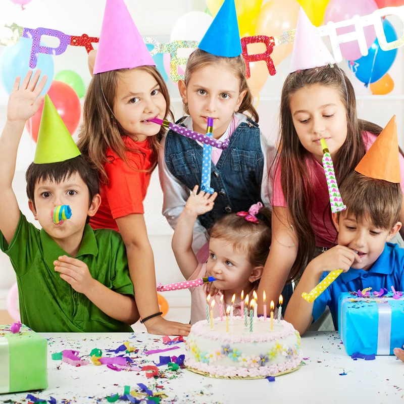 Красочный свисток Торнадо для детей забавная вечеринка шумогенератор