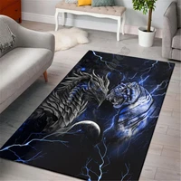 dragon and tiger rectangle rug 3d all over printed rug non slip mat dining room living room soft bedroom carpet