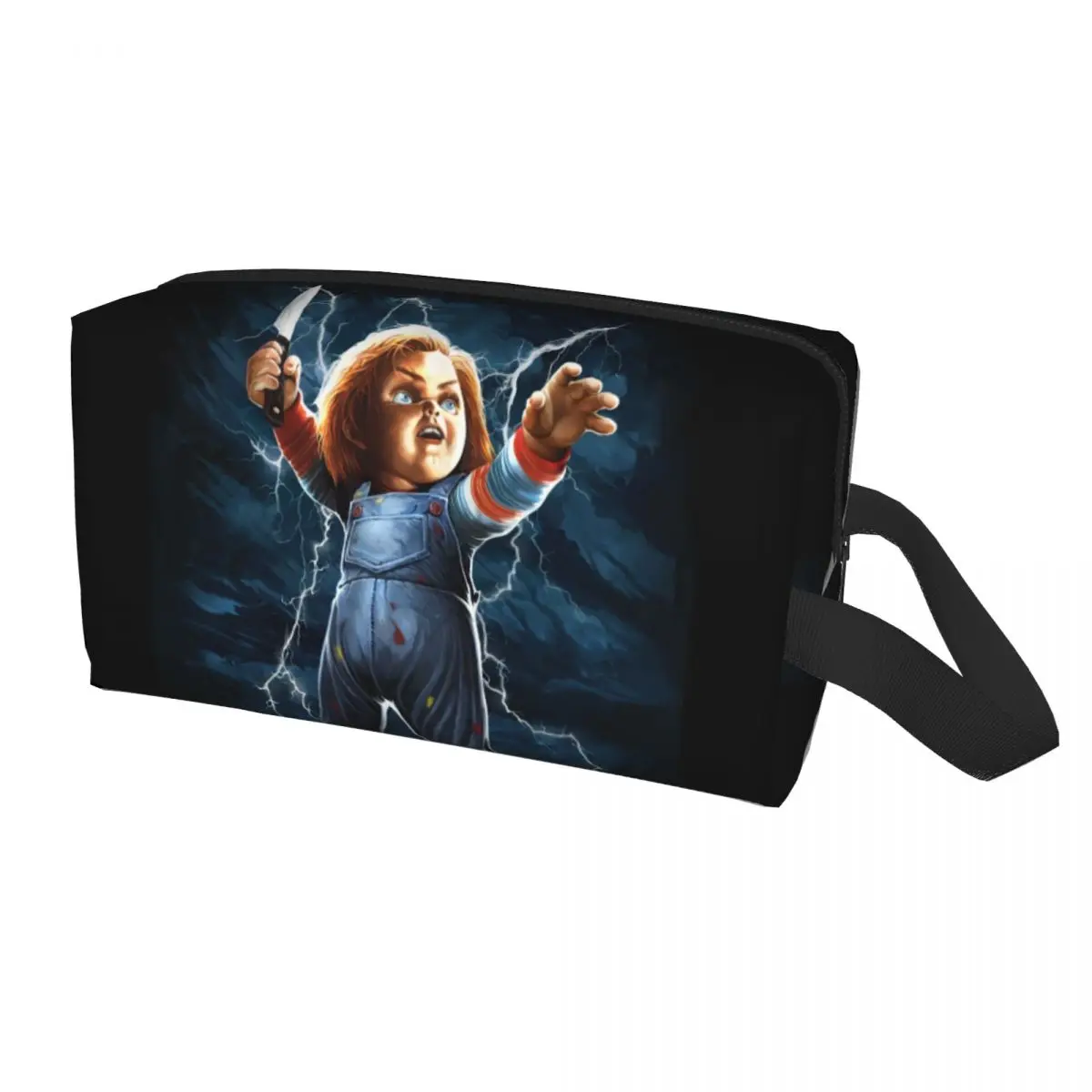 

Страшный Чаки, косметичка для женщин, страшный фильм, детский игровой органайзер для косметики, Женский органайзер для хранения косметики