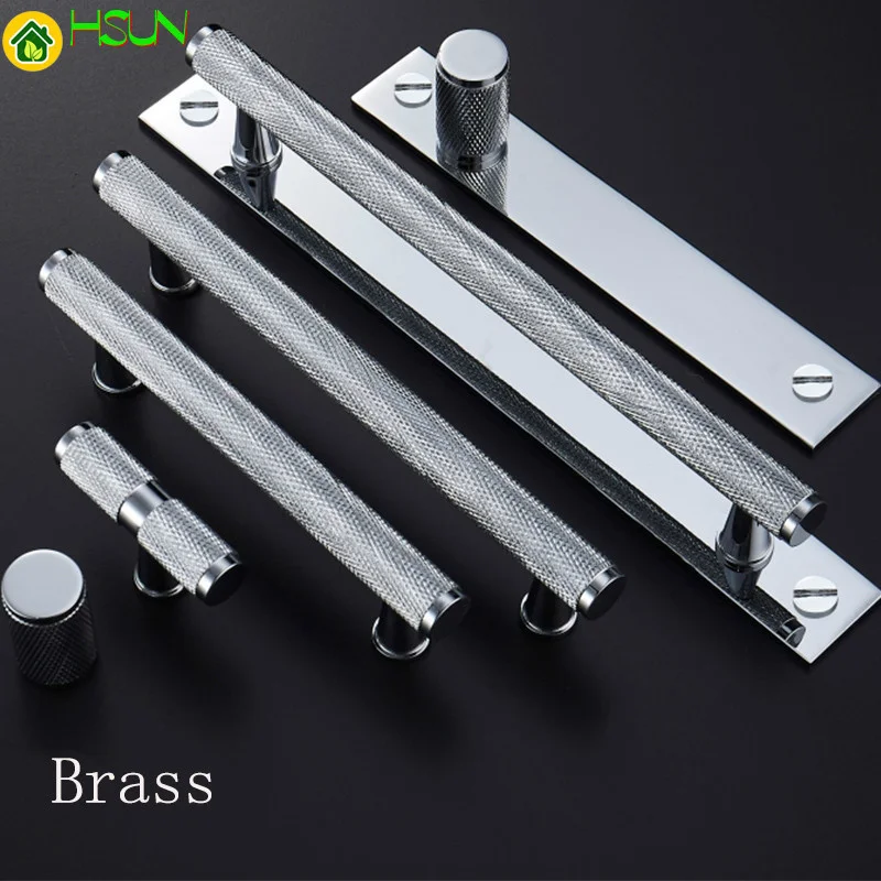 Золотые накатанные/текстурированные современные ручки для кухонных шкафов и