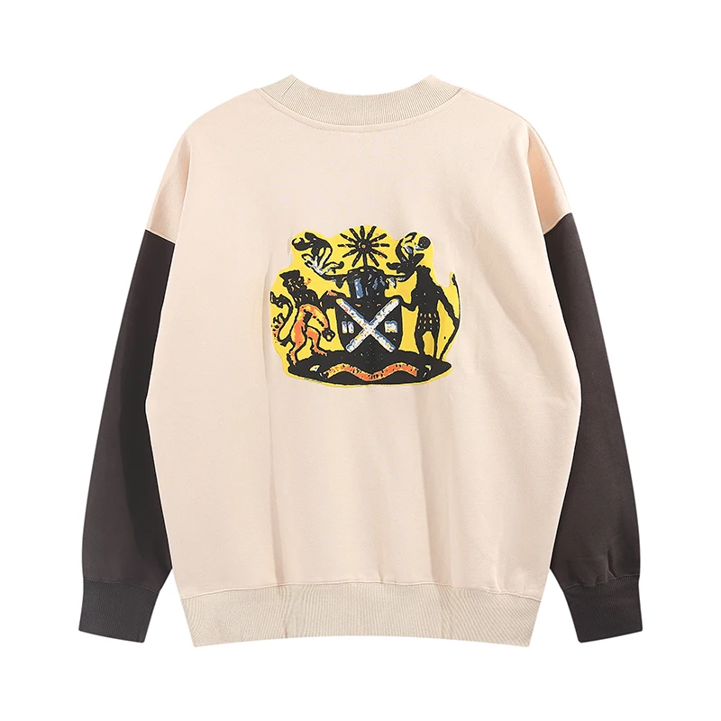 Свитшот мужской и женский флисовый с круглым вырезом в стиле ретро |