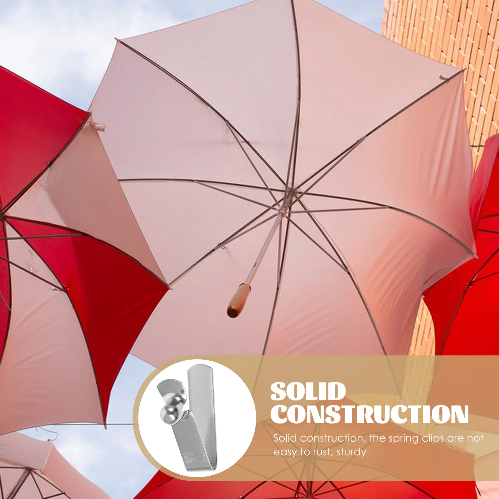 10 шт. шарики для зонтов кнопка пружинные зажимы полые аксессуары серебряные